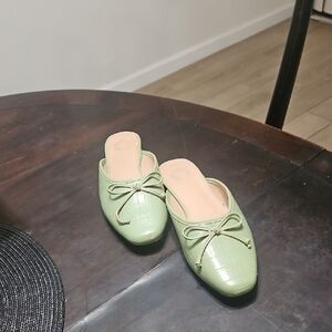 Green Slip-On Loafers
